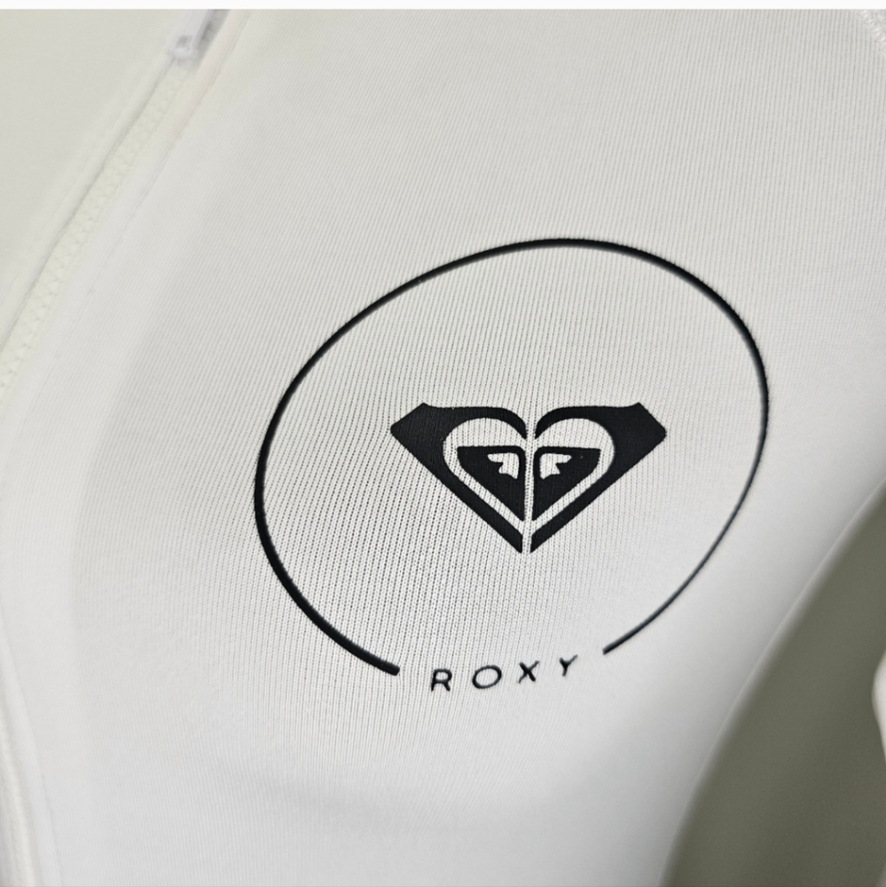 NWOT RoxyEssential Zip-Front Long Sleeves Rashguard - Picture 6 of 10